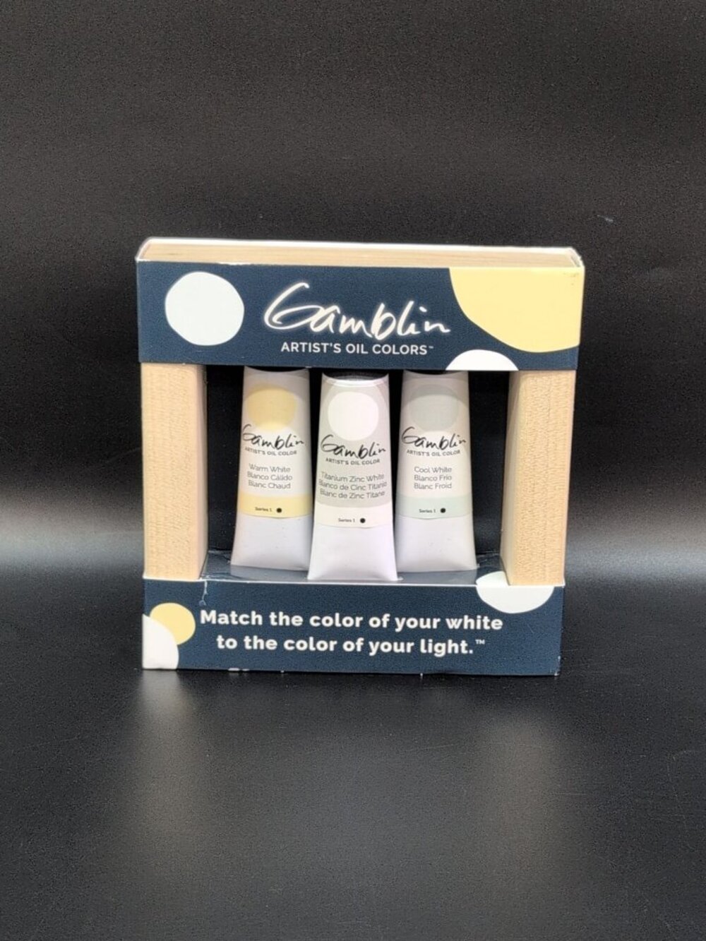 Gamblin White Artist's Oil Colors Set 3 Piece Assorted Colors New